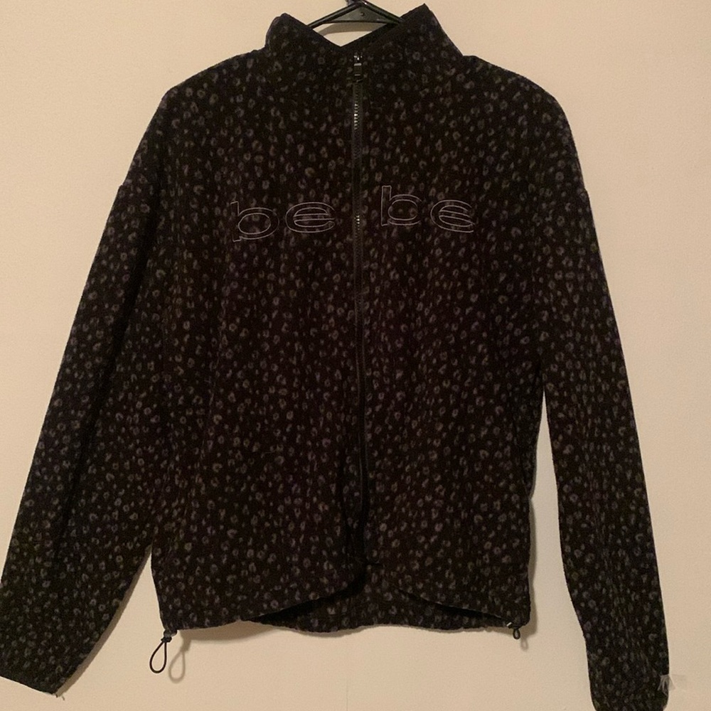 Bebe Women’s Soft Fleecy Zip Down Jacket.